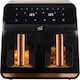 image 1 of Neo Black & Copper Electric 8.5L Digital Air Fryer with Dual Drawer and Glass Viewing Window