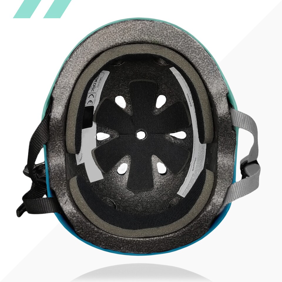image 1 of Kids Multi Sport Helmet Surf Green-Teal 5+
