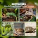 image 8 of PawHut Glass Reptile Terrarium, 12L Vivarium for Lizards, Frogs, Snakes, Turtles