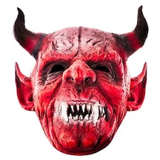 Devil Cardboard Face Mask