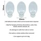 image 2 of St Helens Self Adhesive Reusable Oval Shaped Plastic Hooks (Pack of 3)