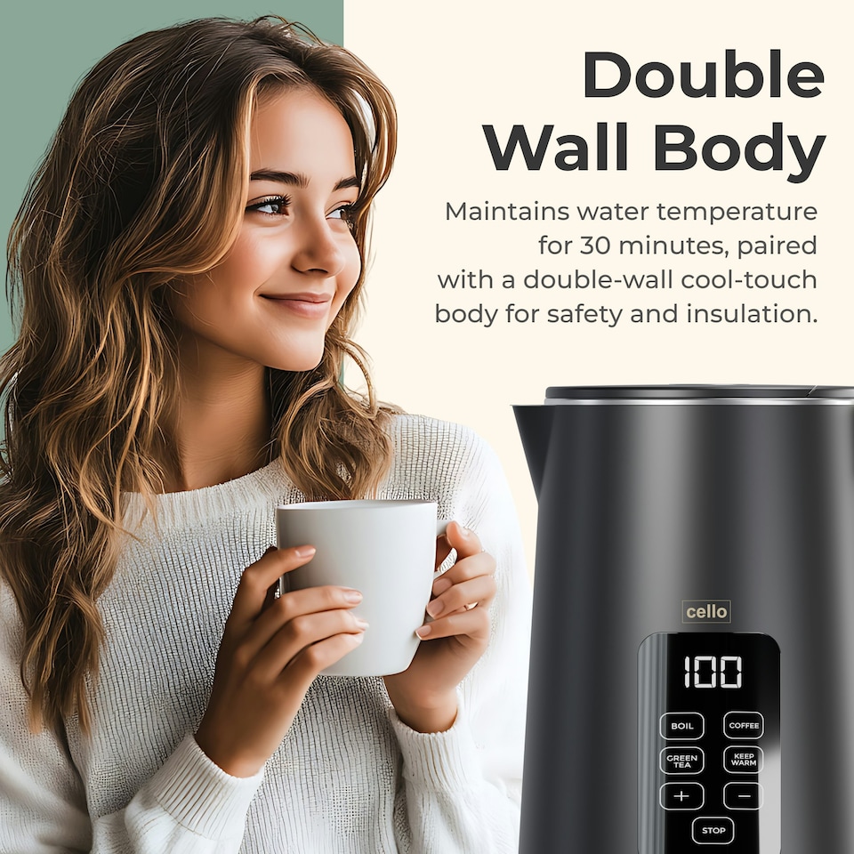 image 1 of Cello Digital Kettle with Temperature Control