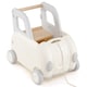 image 9 of COSTWAY Kids Train Toy Box Children Push Walker Cart White