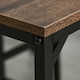 image 8 of HOMCOM Industrial Rectangular Dining Table Set with 4 Stools for Dining Room
