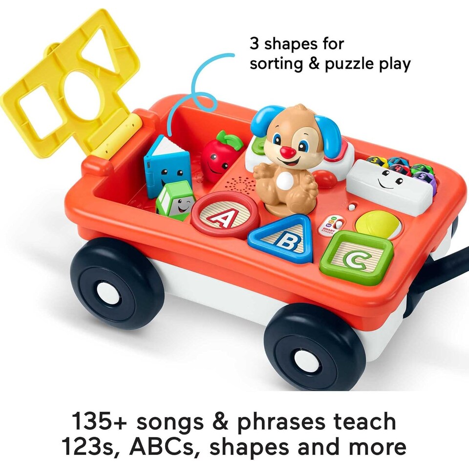 image 1 of Fisher Price Laugh And Learn Pull And Play Wagon