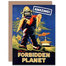 Movie Film Forbidden Planet Sci Fi Adventure Art Card