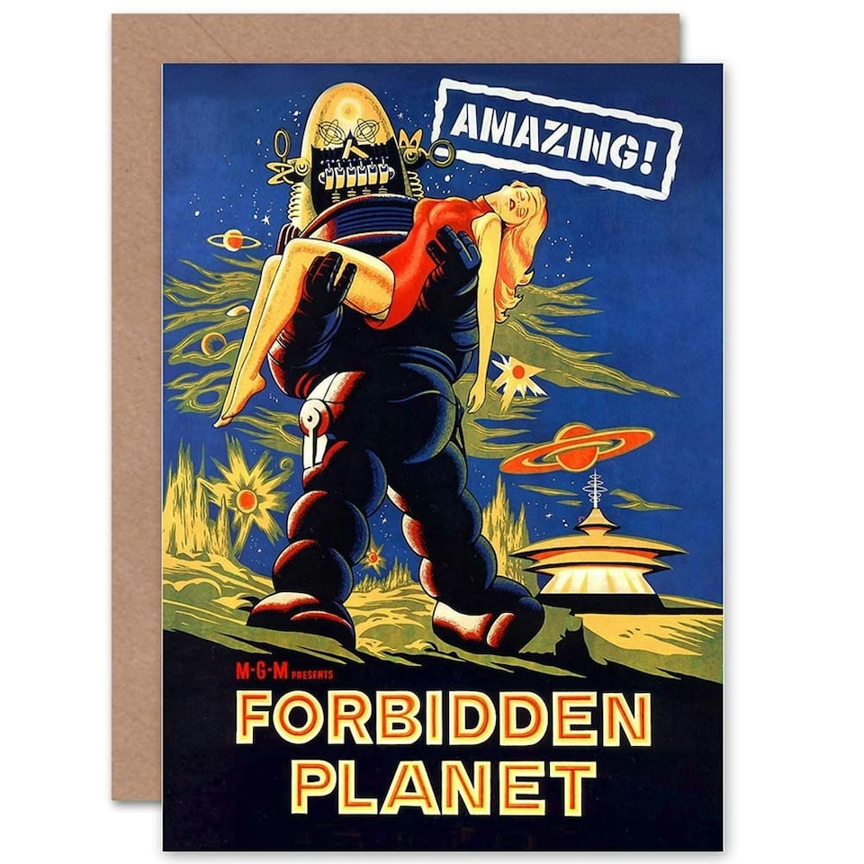 image 1 of Movie Film Forbidden Planet Sci Fi Adventure Art Card