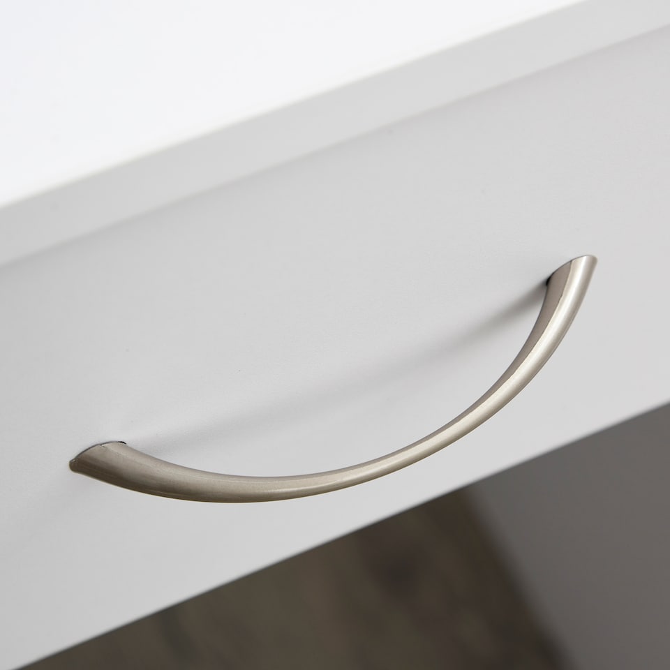 image 1 of HOMCOM Compact Computer Desk, Study Table with Drawer and Storage Compartment, Writing Workstation, White