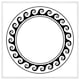 image 1 of Decorative egyptian (Picture Frame) White | L