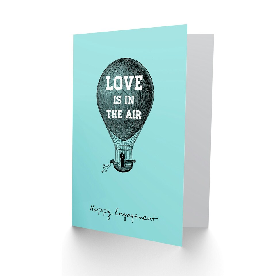 image 1 of Love Is Air Partner Anniversary Love Valentines Day Card