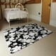 image 3 of Grey, White & Black Flowers (Rug) Grey | XL: 160x230cm