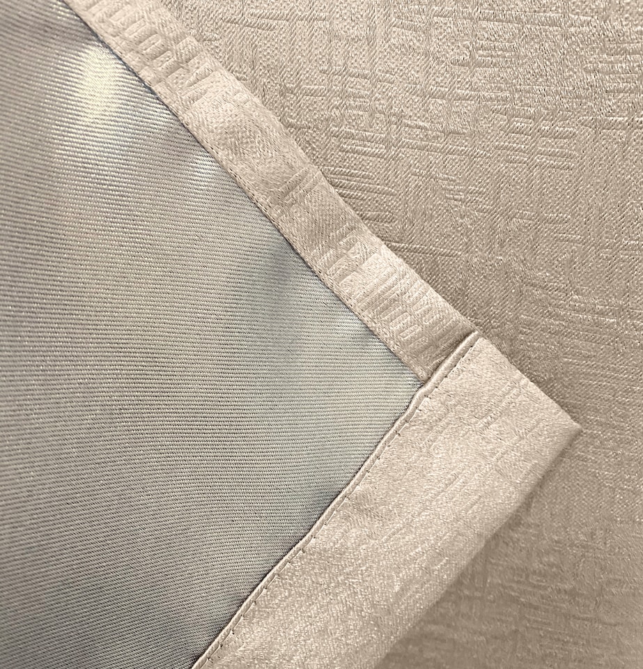 image 1 of Enhanced Living Vogue Cream 66 x 90 inch (168x229cm) Eyelet Thermal Noise reducing Dim Out Curtains (PAIR)