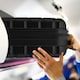 image 10 of 55x40x20cm Ryanair (Priority) TUI, Carry on Cabin Suitcase Hard Shell Approved for 60+ Airlines Black | Black/Tan | Cabin Bag