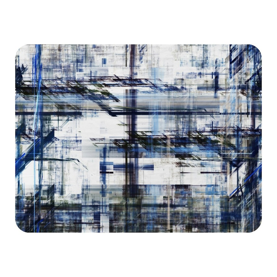 image 1 of Blue Grunge Pattern (Blanket)