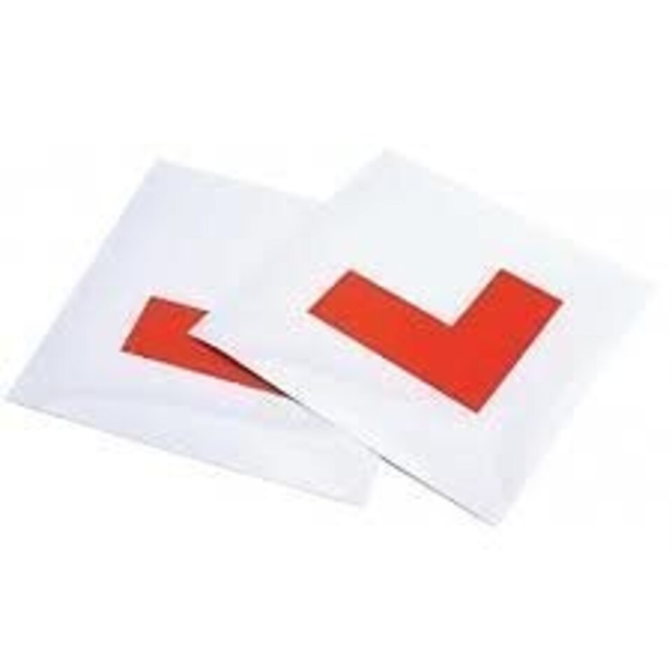 image 1 of Self Cling L Plates 2 Learner Plates