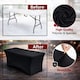 image 3 of 6ft Folding Table Heavy Duty Trestle Camping Table & Outdoor