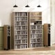 image 8 of HOMCOM CD Storage Unit DVD Tower Blu-ray Storage Shelf for Living Room | Brown | Natural wood finish