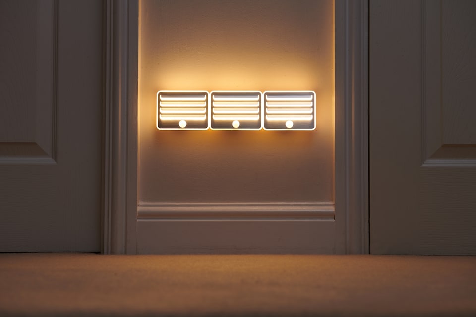image 1 of Auraglow Motion Sensor Grill Light -  Set of 3