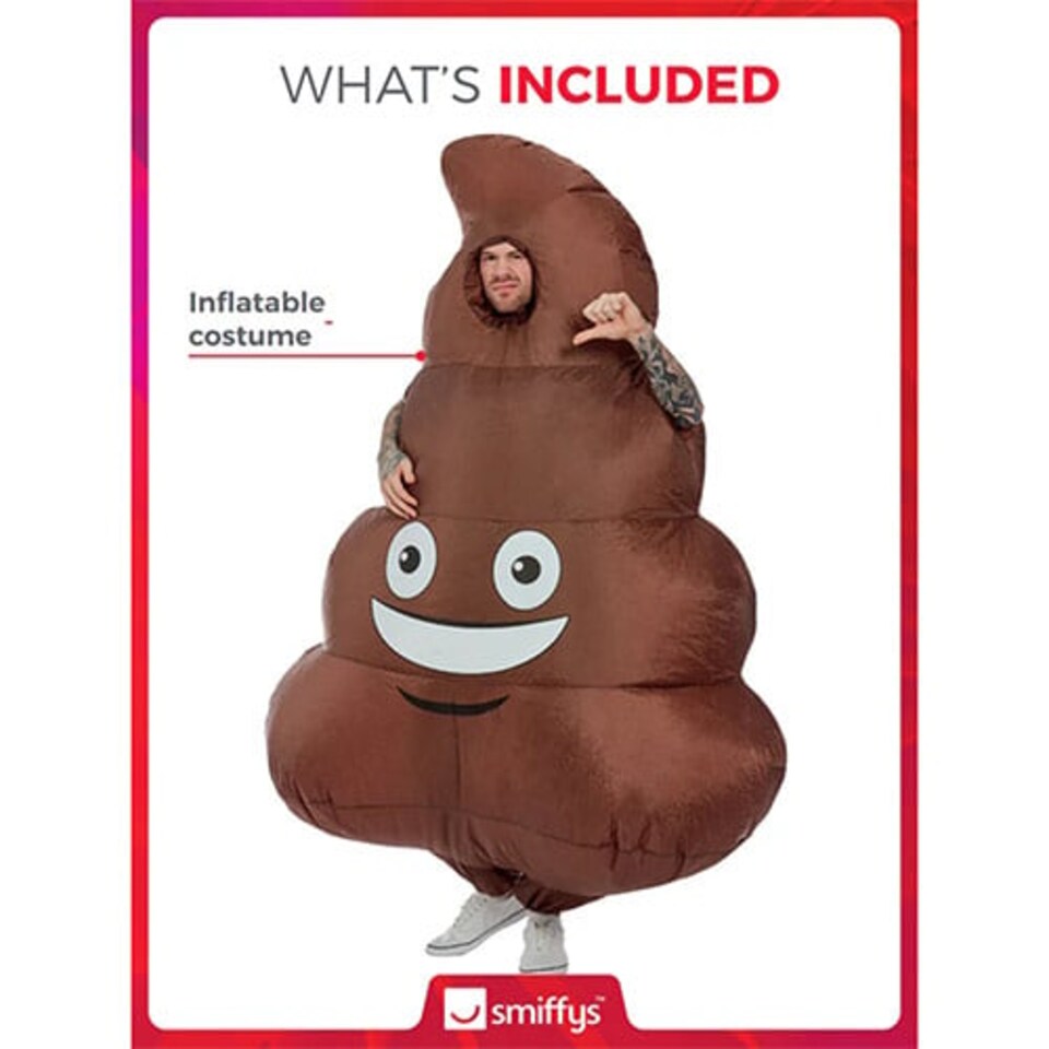 image 1 of Inflatable Poop Fancy Dress Costume Unisex Adult One Size