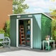 image 2 of Outsunny 7 x 4ft Outdoor Garden Storage Shed for Backyard Patio Green