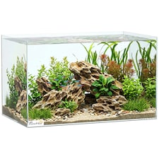 PawHut 43L Fish Tank with Protective Base Mat 50 x 30 x 30 cm