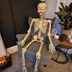 image 2 of 5ft (150cm) Posable Full Body Halloween LED Skeleton Decoration with Movable Joints and LED Eyes