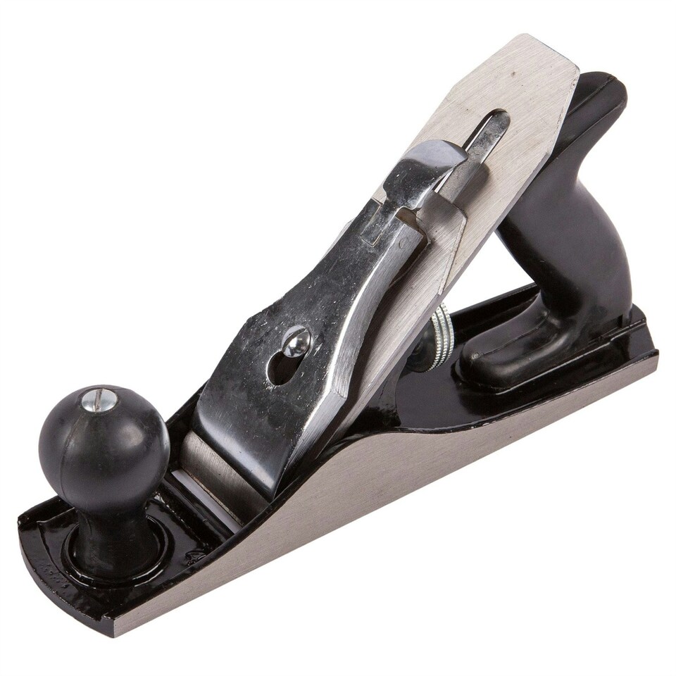 Blackspur Cast Iron Steel Smoothing Plane - No. 4 - Black - Tesco Groceries