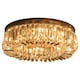 image 1 of HOMCOM Crystal Ceiling Light Modern Chandeliers for Living Room Bedroom Silver