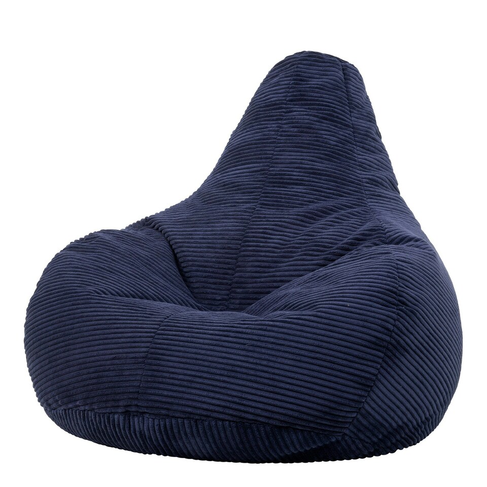 image 1 of icon Dalton Medium Beanbag Corduroy Navy Blue Blue | Blue