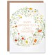 image 1 of Simple Delicate Elegant Floral Circle Daughter Birthday Card