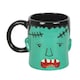 image 1 of Something Different Head Frankenstein 450ml Mug - Black/Green - One Size