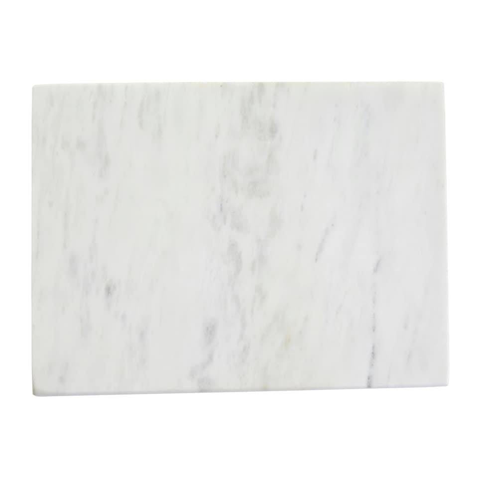 image 1 of Interiors By Premier White Marble Rectangular Chopping Or Serving Board, Durable Natural Stone Board For Kitchen Use