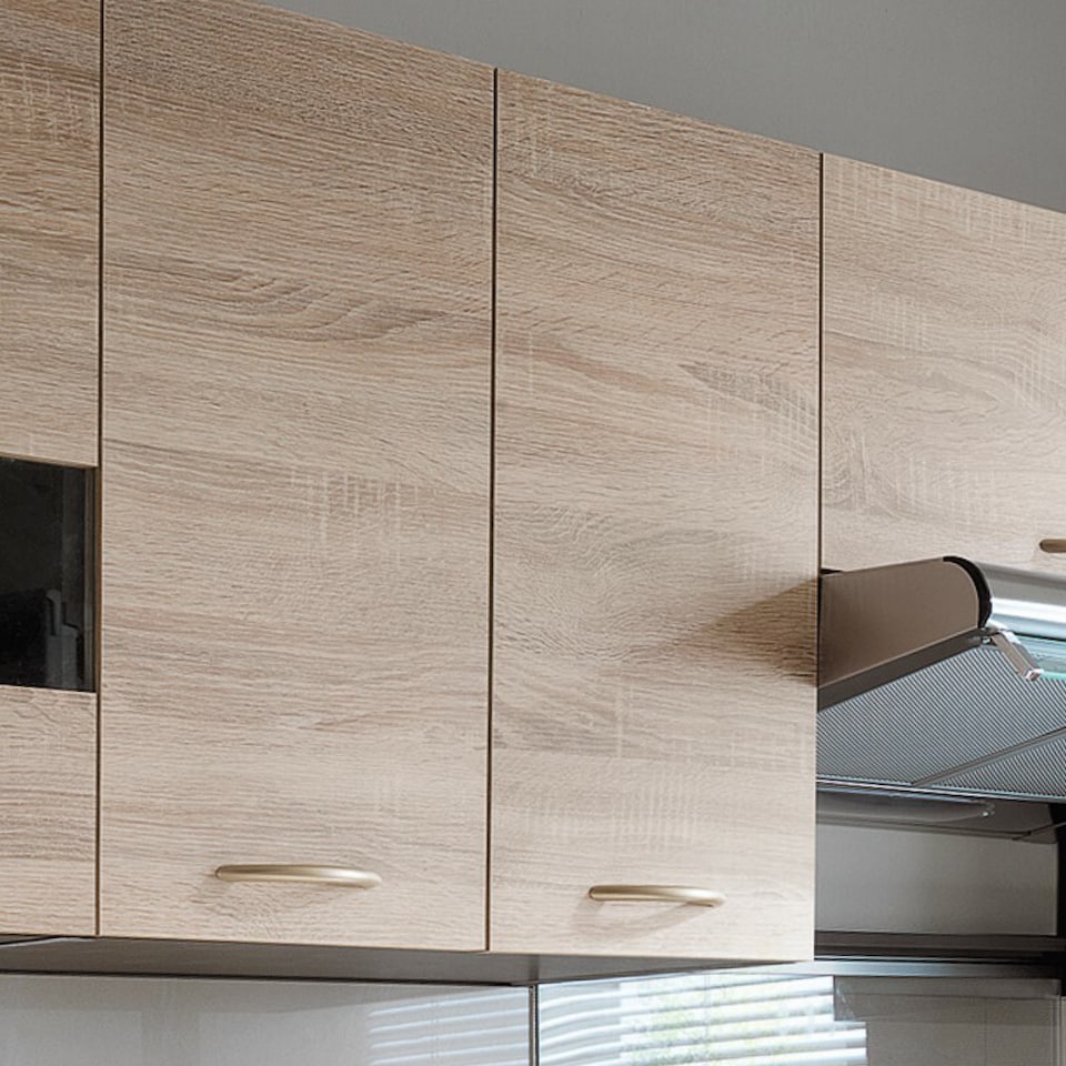image 1 of Junona Kitchen Wall Cabinet Unit 2 Door Cupboard - Sonoma Oak W600xH570mm