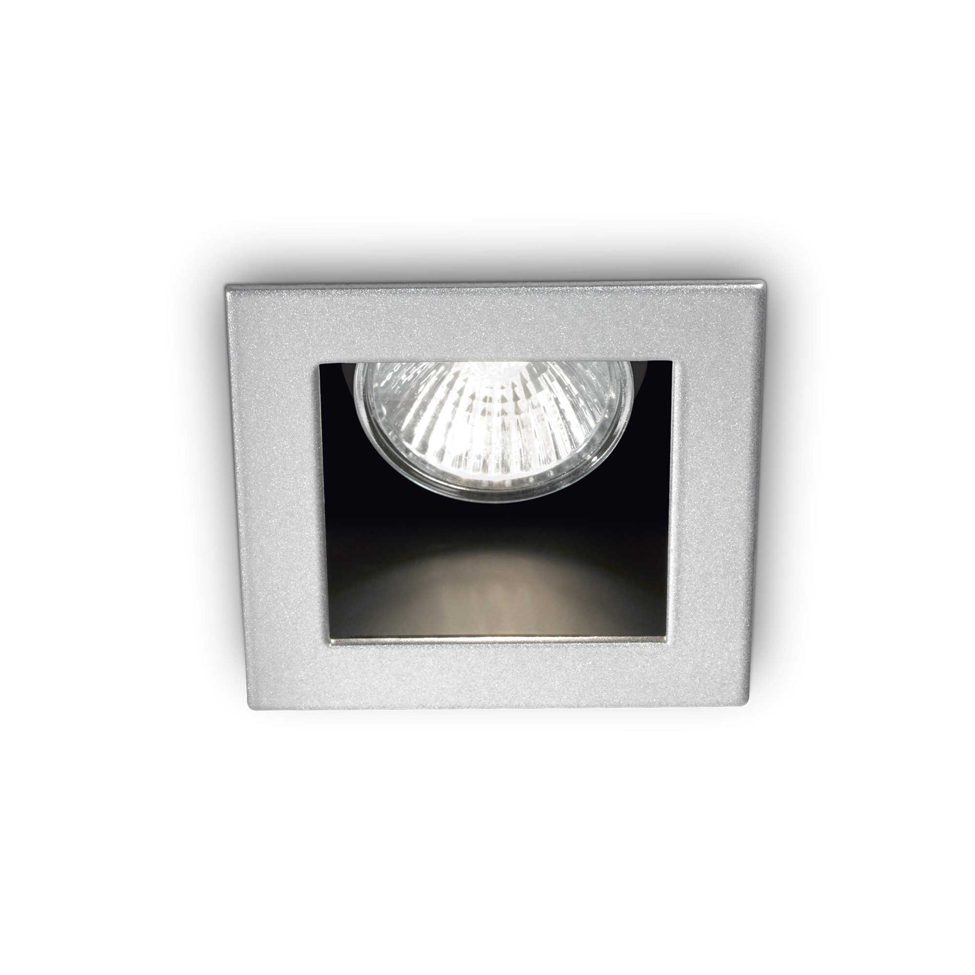 Netlighting Funky 1 Light Recessed Spotlight Aluminium GU10 in Grey