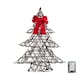 image 1 of 60cm Battery Operated Light up Christmas Tree with Red Bow & 60 Warm White LEDs