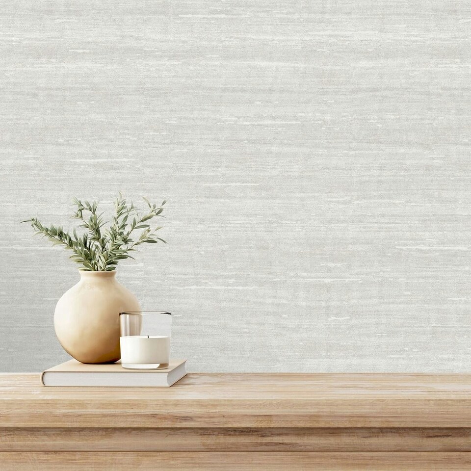 image 1 of Rasch Paradise Heavyweight Silk Textured Wallpaper - Grey - 10.05m x 53cm Grey