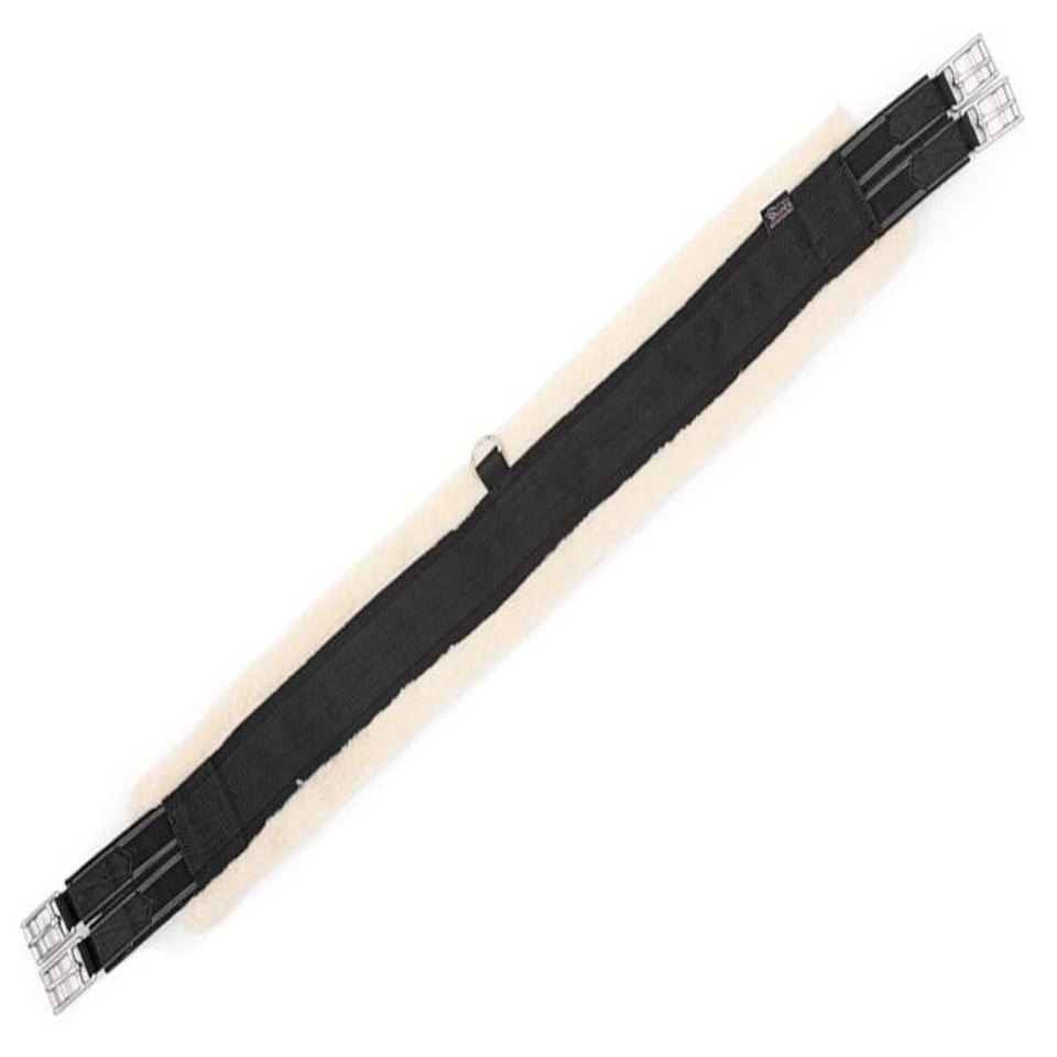 image 1 of Shires Fleece Lined Girth Black | 60 Inch