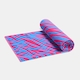 image 3 of OHS Print Beach Towel Bath Travel Quick Dry Microfibre Absorbent | Multi | Pink/Blue Zebra | One size