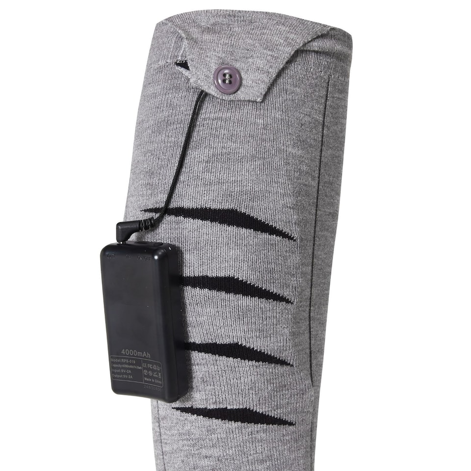 image 1 of 2 Pairs Rechargeable Heated Socks USB Battery Powered Winter Warmth