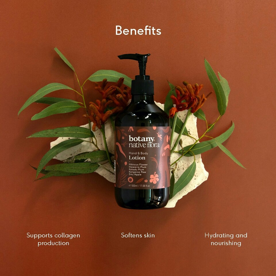 image 1 of Botany Native Flora Hand & Body Lotion, 500ml, Deeply Hydrating