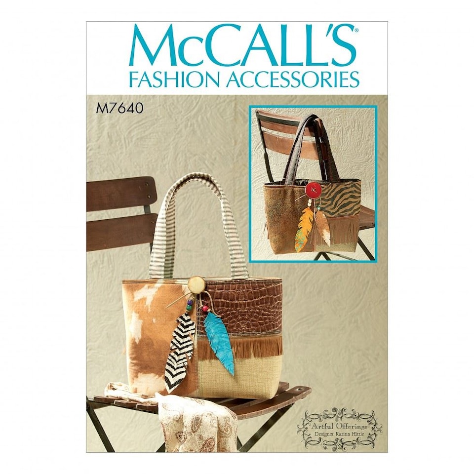 image 1 of McCall's 7640 Paper Sewing Pattern – Bag, One Size, Easy