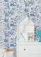 image 3 of NuWallpaper NUS4850 Sweet Safari Blue Peel & Stick Wallpaper, Blue