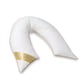image 2 of V Shape Goose Feather And Down Luxury Pillow 100% Cotton Cover White