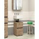 image 3 of Alby Midi Cabinet with 4 Doors White White | White/Honey