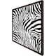 image 3 of Zebra animal print (Picture Frame) White | S