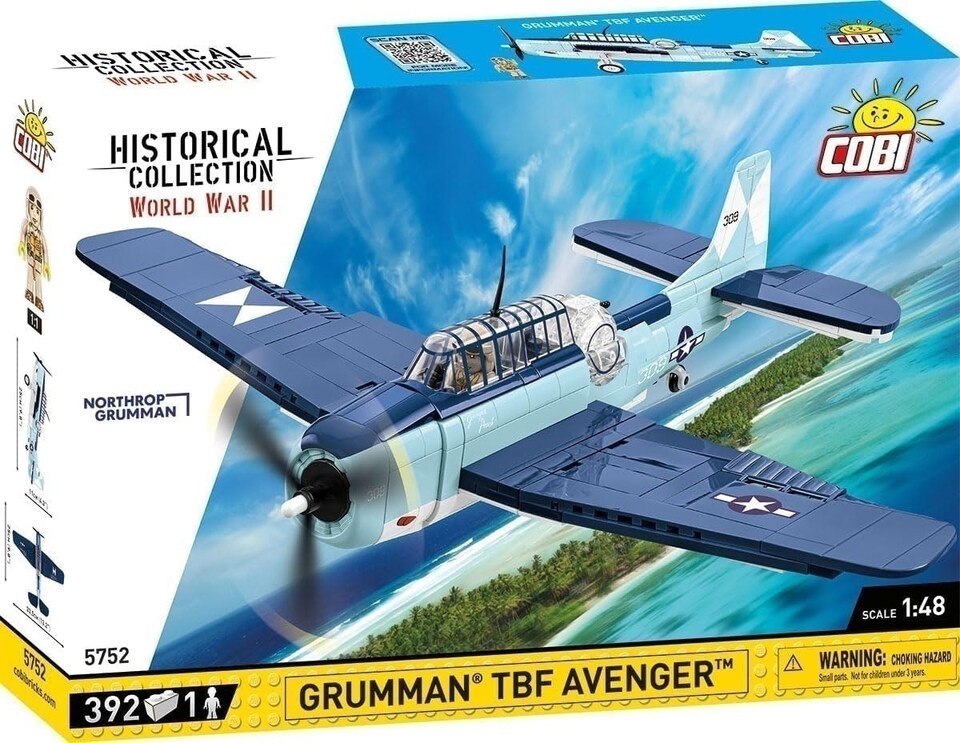 image 1 of Cobi 5752 - World War II - Grumman TBF Avenger 392 pcs