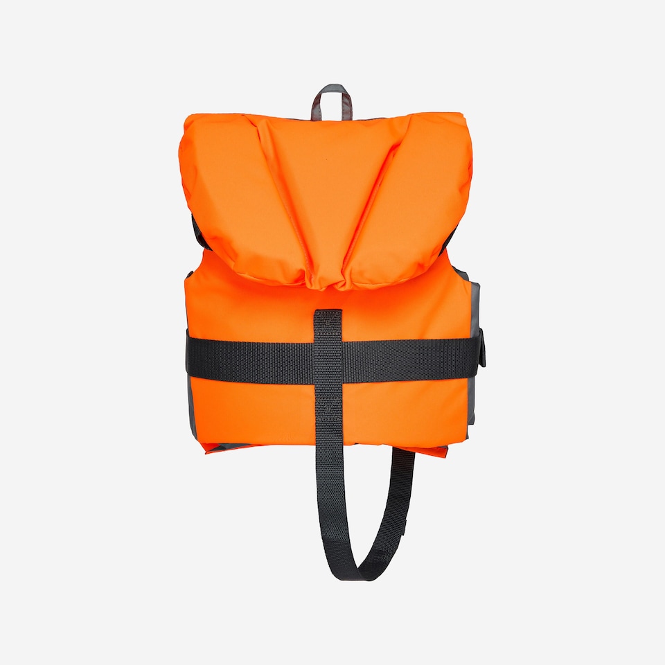 image 1 of Decathlon Kids’ 100N life jacket LJ100N Easy JR 15-40 kg - orange/grey