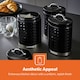 image 4 of GEEPAS Retrovive Tea Coffee Sugar Canister Set, Cream