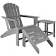 image 2 of Garden Chair - Adirondack design, high backrest, wide armrests Grey | Light Grey