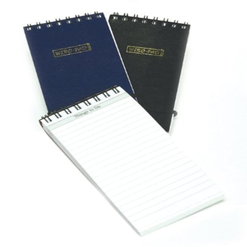 image 1 of Just Stationery 70x128mm Elastic Band Wiro Note Pad